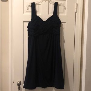 Amsale navy blue cocktail dress